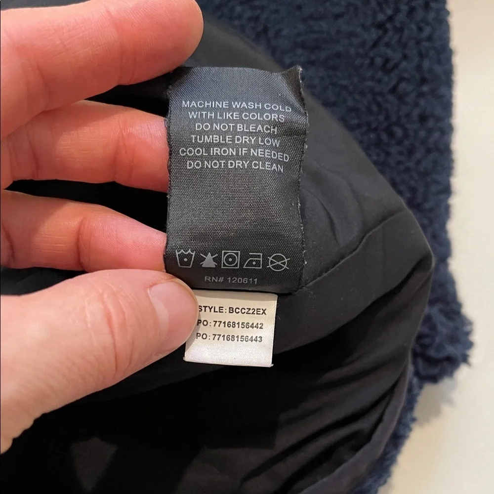 Backcountry Navy Sherpa Coat with Zip Pockets